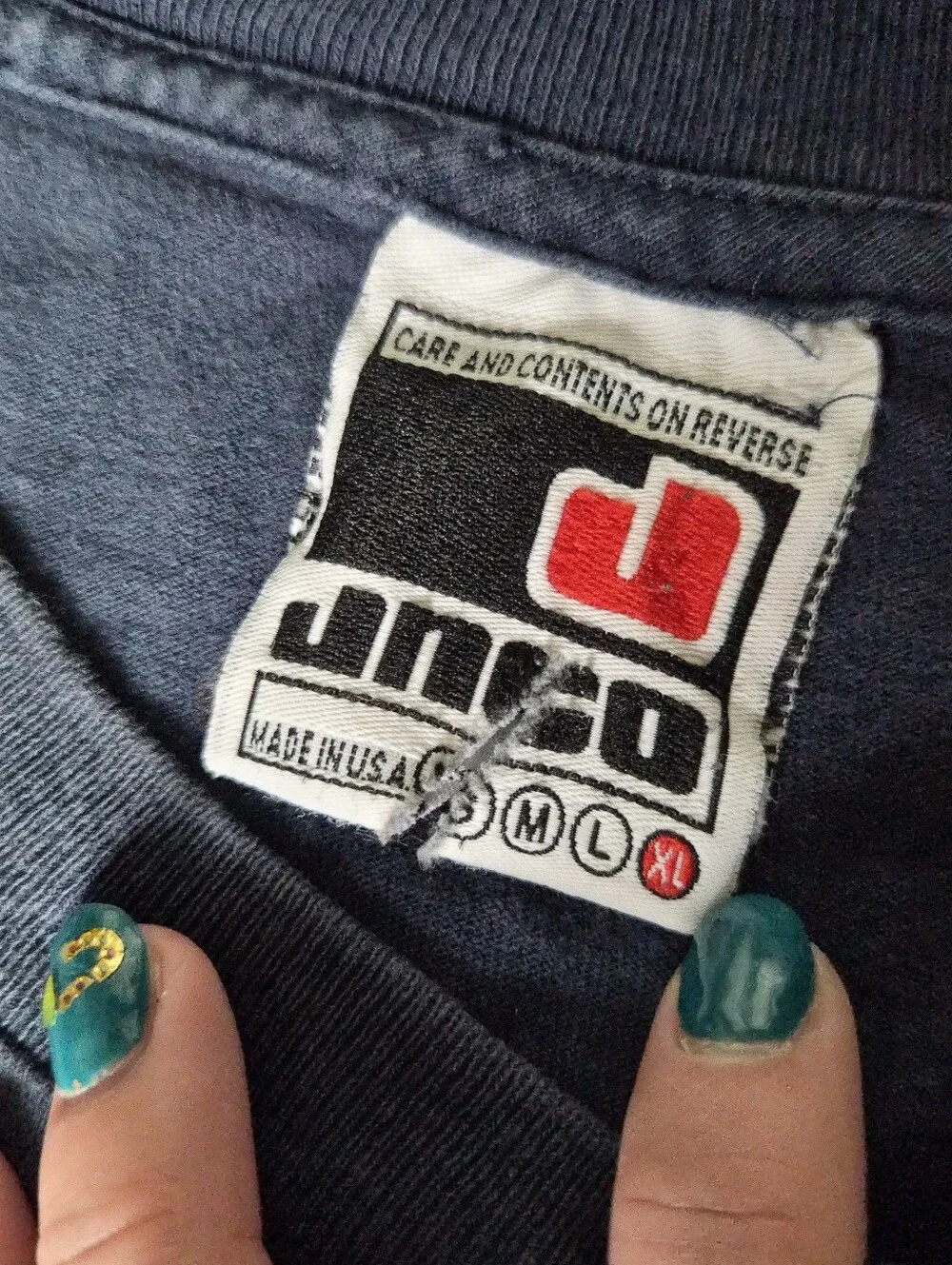 Vintage 90s Y2k JNCO Faded 100% Cotton Skater Tshirt - Picture 3 of 7